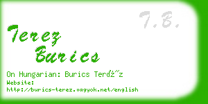 terez burics business card